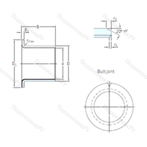 Подшипник скольжения PCMF 161817 E