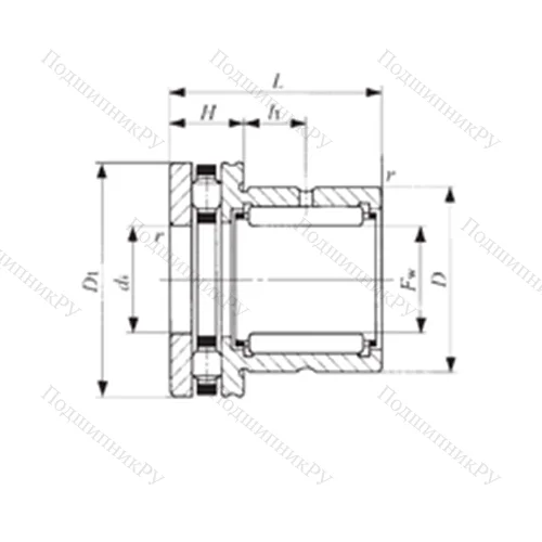 Подшипник комбинированный NBX 5035
