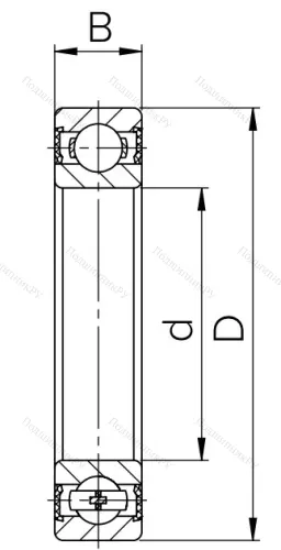 Шариковый однорядный подшипник 180309 (6309 2RS) в Сочи