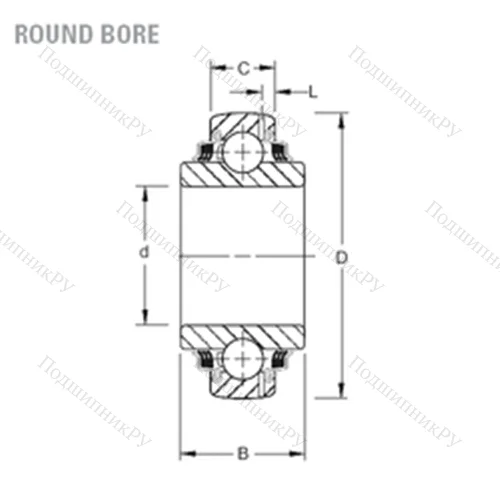 Подшипник шариковый радиальный GW 216PPB 3 от производителя  TIMKEN Подшипник шариковый радиальный GW 216PPB 3 от производителя  TIMKEN