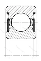 Подшипник  80203 (6203-ZZ) размер 17x40x12