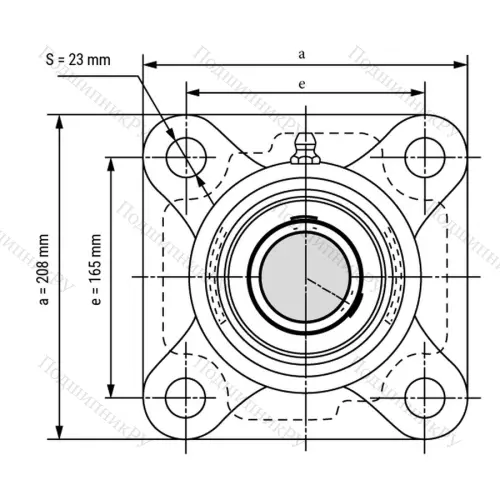 Подшипниковый узел SS-UCF 216 - Вал: 80 мм от производителя  LPZ