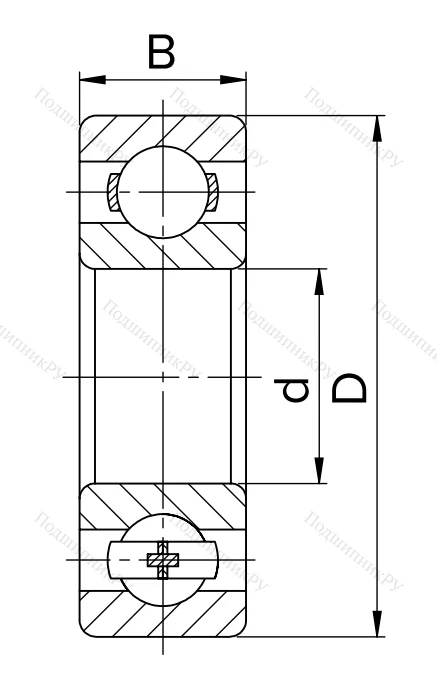 Миниатюрный шариковый подшипник MR 117 ZZ в Сочи