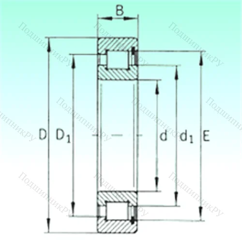 Подшипник роликовый радиальный SL 182914 от производителя  NBS Подшипник роликовый радиальный SL 182914 от производителя  NBS