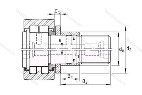 Подшипник PWKRE 72 2RS от производителя  INA