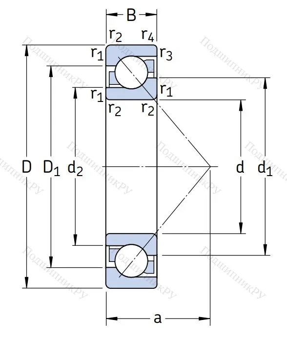 Однорядный шариковый подшипник