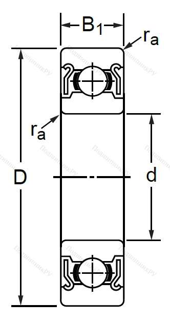 Дюймовый шариковый подшипник R 2 ZZ P 6 (KLNJ 1/8-2RZ) в Сочи