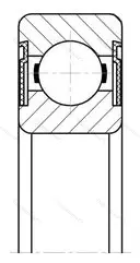 Подшипник  180203 (6203-2RS) размер 17x40x12
