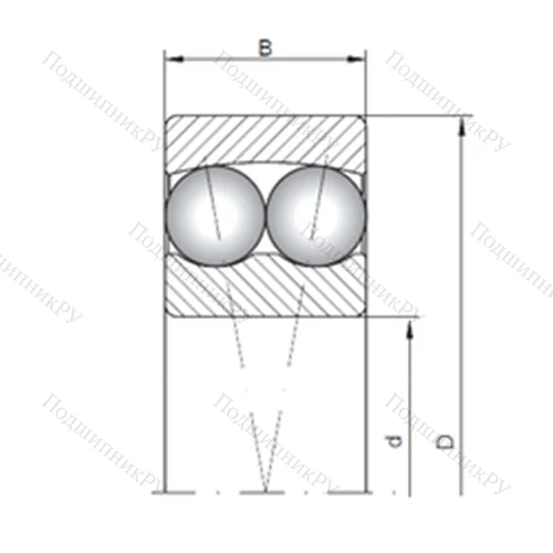 Подшипник шариковый радиальный самоцентрирующийся 128 от производителя  CX Подшипник шариковый радиальный самоцентрирующийся 128 от производителя  CX