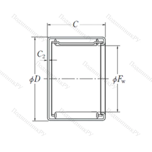 Подшипник игольчатый радиальный MFJ-4026