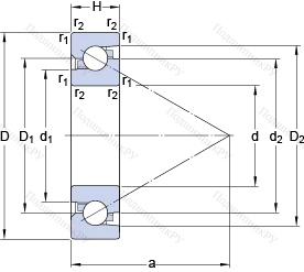 Подшипник BSD 2562 C