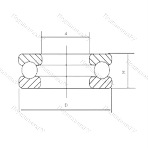 Подшипник шариковый упорный 51426M от производителя  CRAFT