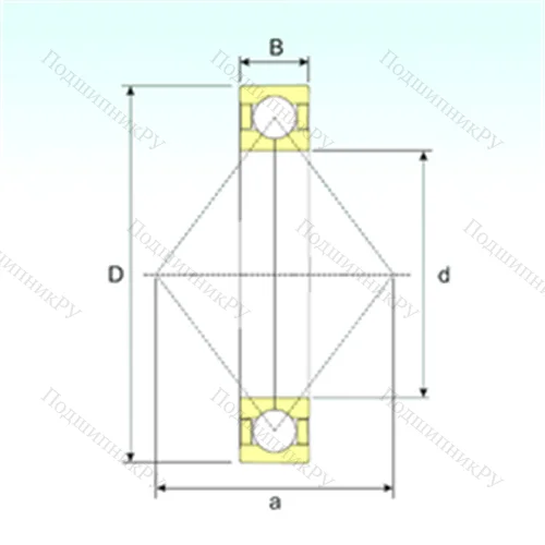 Подшипник шариковый радиально-упорный с четырёхточечным контактом QJ 1068 от производителя  ISB Подшипник шариковый радиально-упорный с четырёхточечным контактом QJ 1068 от производителя  ISB