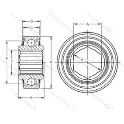 Подшипник шариковый радиальный 202KRR 3 от производителя  TIMKEN Подшипник шариковый радиальный 202KRR 3 от производителя  TIMKEN