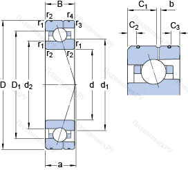 Подшипник 7008 ACE/P 4AL