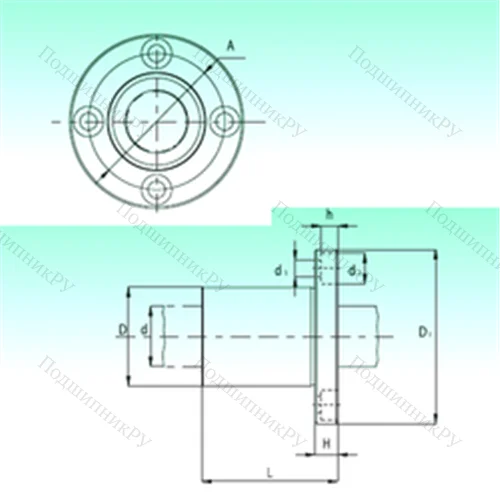 Подшипник шариковый линейный KBF 12-PP