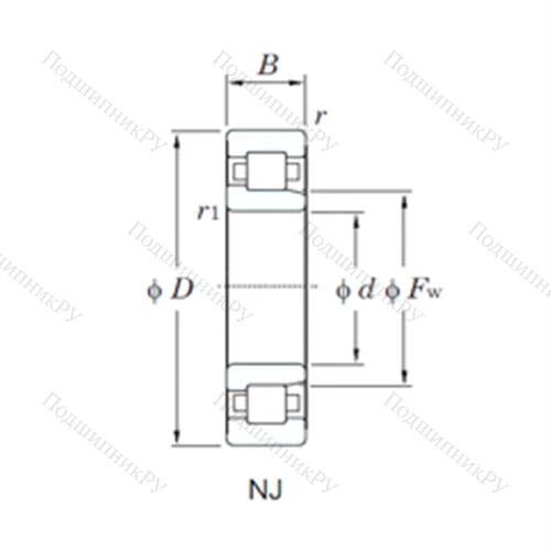 Подшипник роликовый радиальный