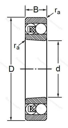 Двухрядный шариковый подшипник 1315 K