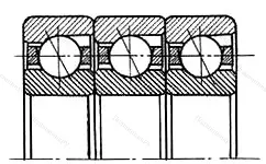 Подшипник 3x7322B.MB/TT размер 110x240x150 от производителя  SKF