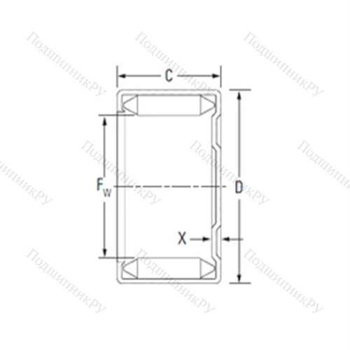 Подшипник игольчатый радиальный M-16101