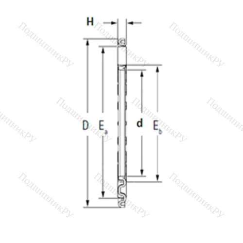 Подшипник игольчатый упорный TV 4971