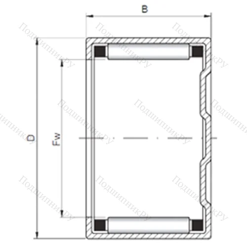 Подшипник роликовый радиальный BK 283816 от производителя  CX Подшипник роликовый радиальный BK 283816 от производителя  CX