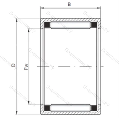 Подшипник роликовый радиальный HK 2816 от производителя  CX