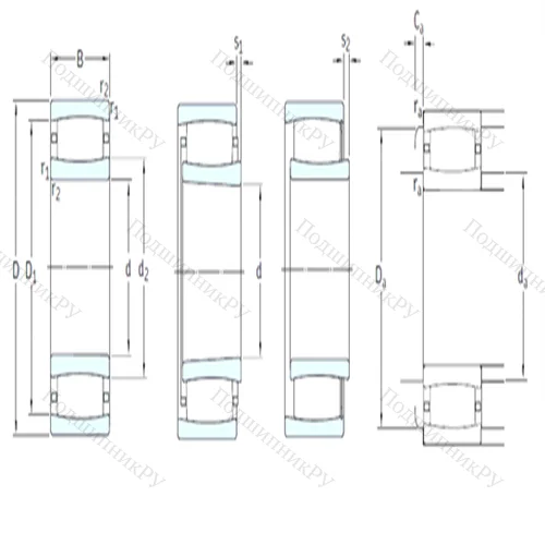 Подшипник роликовый тороидальный C 31/800MB от производителя  SKF