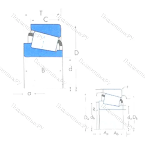 Подшипник роликовый радиально-упорный 3984/3926 от производителя  TIMKEN