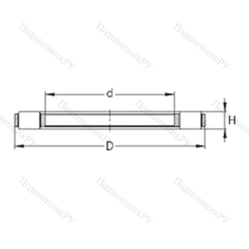 Подшипник роликовый упорный K 81212-TVPB