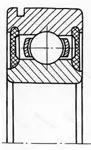 Подшипник 6010 2RSN размер 50x80x16 от производителя  SKF