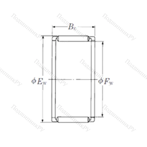 Подшипник игольчатый радиальный FWF-192317