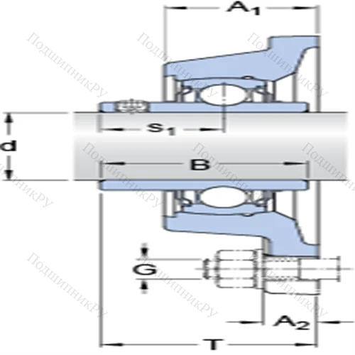Фланцевые подшипниковые узлы типа Y с прямоугольным фланцем для высоких температур FY 40 TF/VA 228