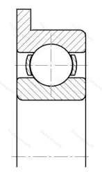 Подшипник  1840097 размер 7x17x5