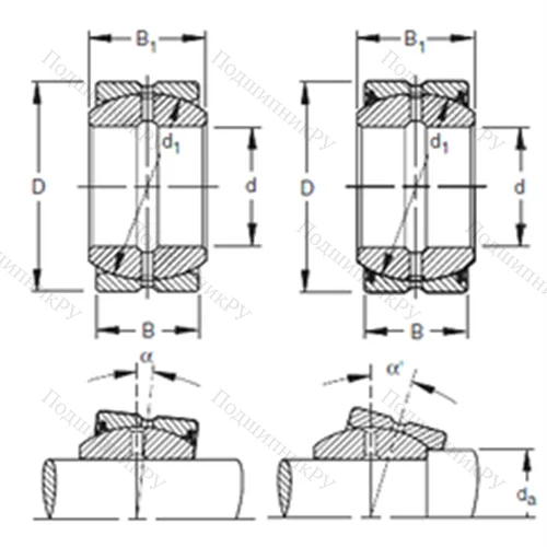 Подшипник скольжения сферический 27SF 44 от производителя  TIMKEN