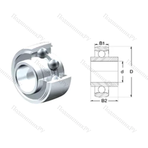 Подшипник шариковый радиальный SUC 203