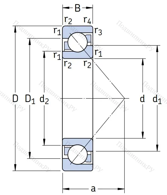 Однорядный шариковый подшипник
