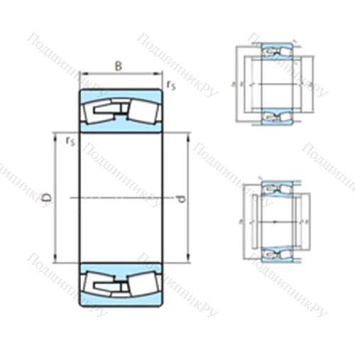 Подшипник роликовый радиальный самоцентрирующийся 23972CCW 33MB