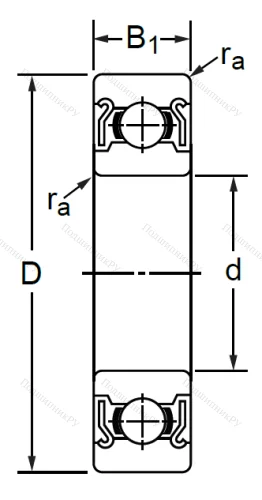 Дюймовый шариковый подшипник R 2 ZZ P 6 (KLNJ 1/8-2RZ) в Сочи