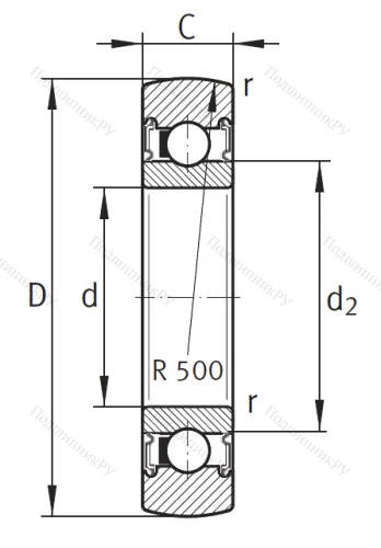 Подшипник LR 205 2RSR