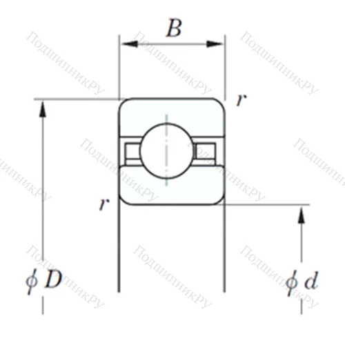 Подшипник шариковый радиальный KFC 080 от производителя  KOYO Подшипник шариковый радиальный KFC 080 от производителя  KOYO