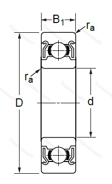 Дюймовый шариковый подшипник R 12 ZZ (KLNJ 3/4-2RZ) в Сочи