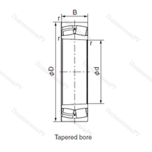 Подшипник роликовый радиальный 22220EXK