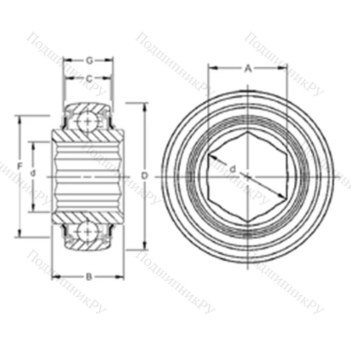 Подшипник шариковый радиальный W 208PPB 16 от производителя  TIMKEN