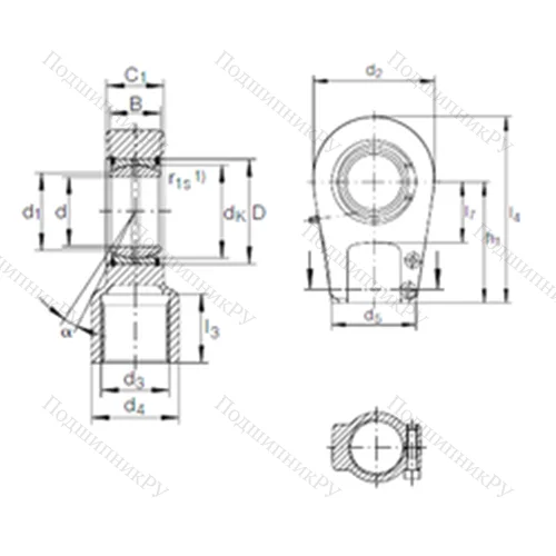 Подшипник скольжения сферический GIHRK 60 DO