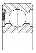 Подшипник  160300 (6300-RS) размер 10x35x11
