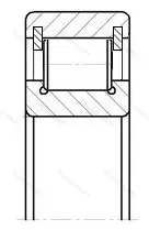 Подшипник  102209 (NCL 209) размер 45x85x19