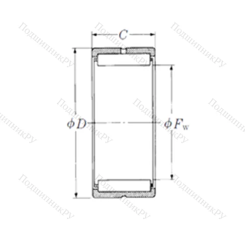 Подшипник игольчатый радиальный HJ-405224