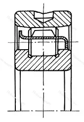 Модификация подшипника 402411КМУ размер 55x140x33 от производителя  ГПЗ-15