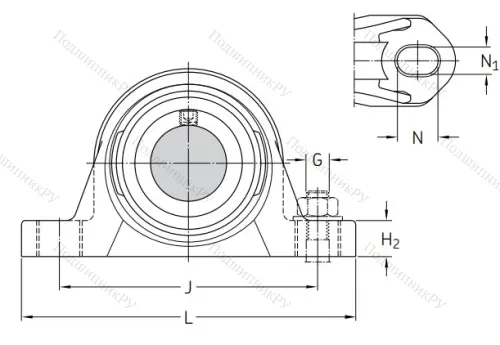Подшипниковый корпус SYK 506 в Сочи
